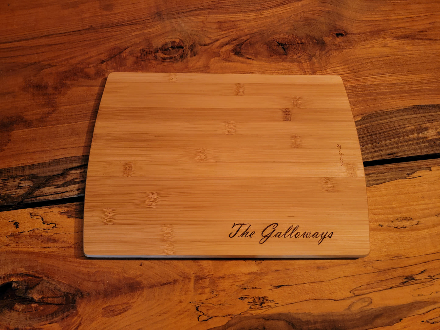 Personalized bamboo cutting board