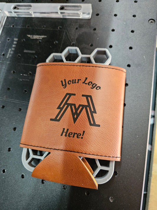 Coozie engraving jig